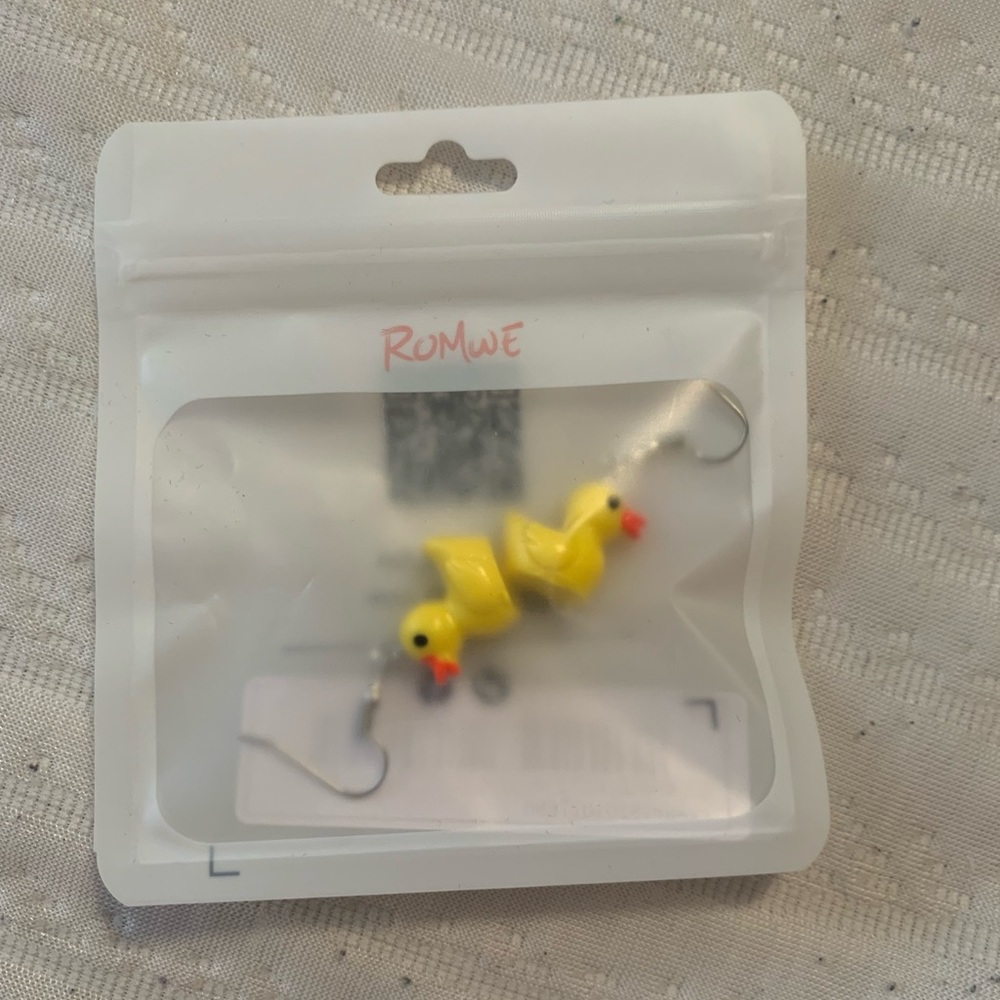 Rubber ducky earrings